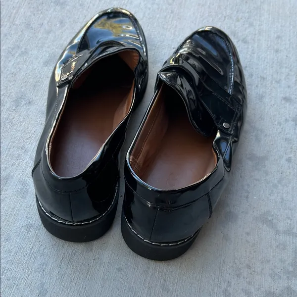 Franco Sarto Glossy Black Women's Cassandra Loafers - Image 4