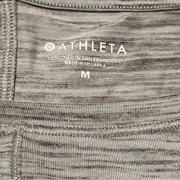 Athleta Womens Size Medium Blue Grey Gray Dolman Long Sleeve Athletic Shirt Top‎ - Image 2