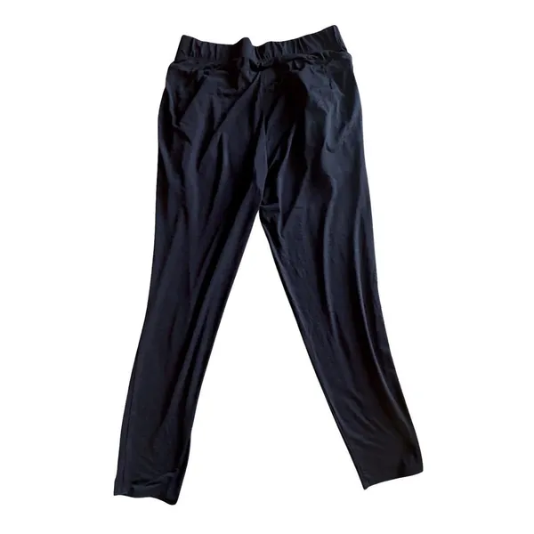 Jennifer Lopez Women Black Pleated Baggy‎ Stretch Pants Designer Size Small - Image 3