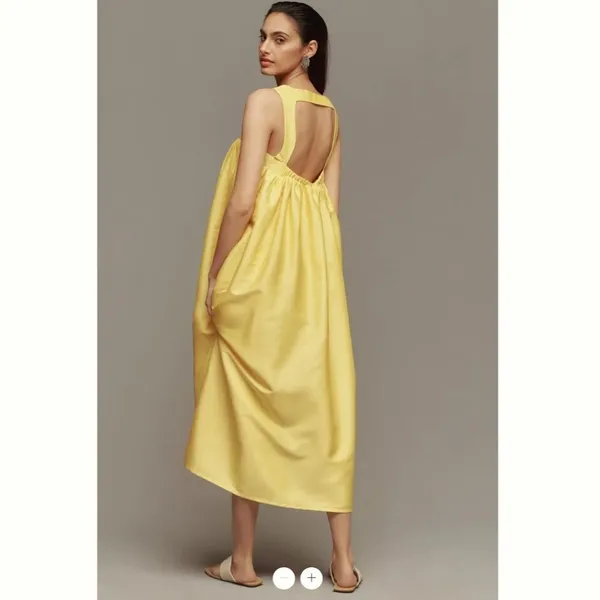 Anthropologie Pinnacle by Shruti Sancheti Square-Neck Babydoll Maxi Dress - Image 2