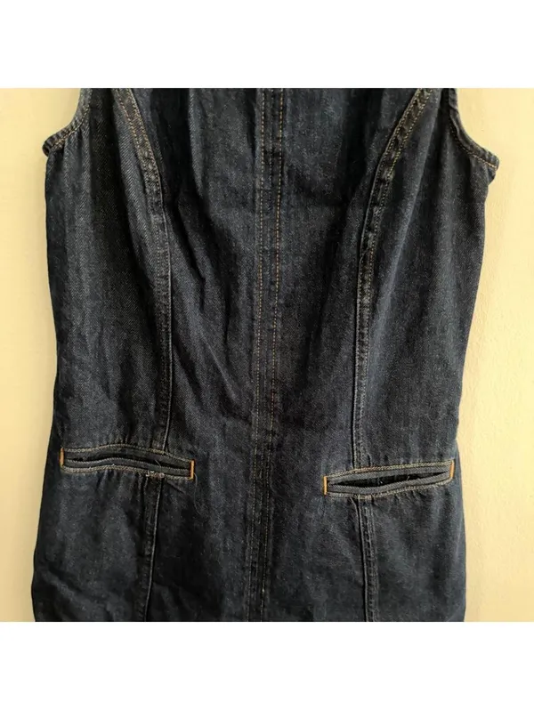 Reformation Citron Denim Mini Dress - Image 4