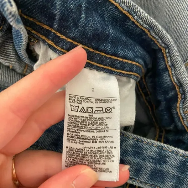 EUC | Old‎ Navy women’s ripped distressed medium wash denim overalls — size 2 - Image 10