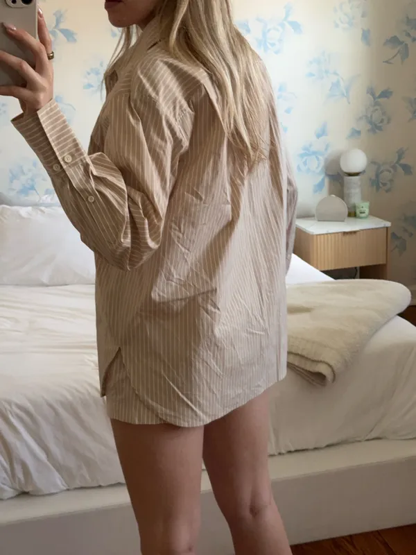 Frame Matching Set Stripe Shorts & Button Down Top - Image 5