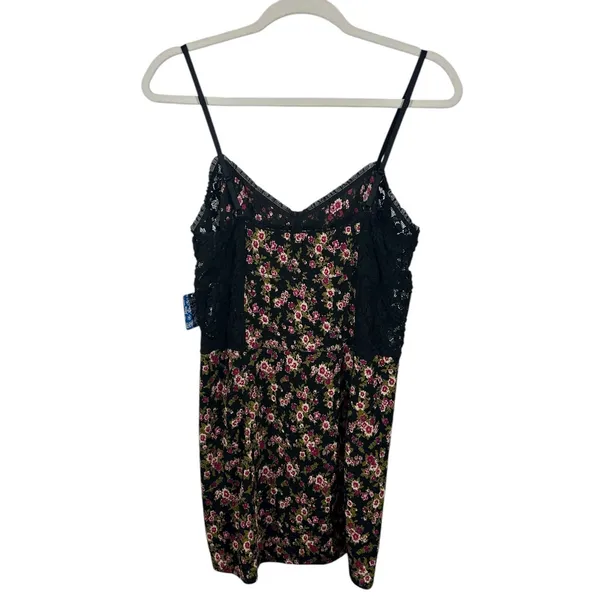 Intimately Free People Metallic Foil Slip Mini Dress NWT Large Adjustable Straps - Image 7