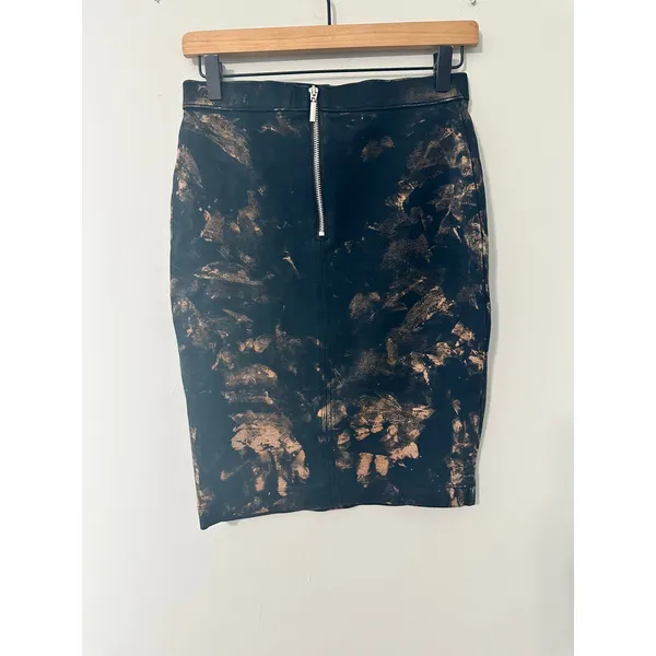 Abercrombie Fitch Bleached Wash‎ Pencil Skirt Women's Size S - Image 3