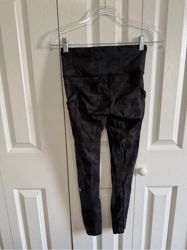 Lululemon Fast & Free Tight 25" Incognito Camo Multi Grey Size 4 - Image 5