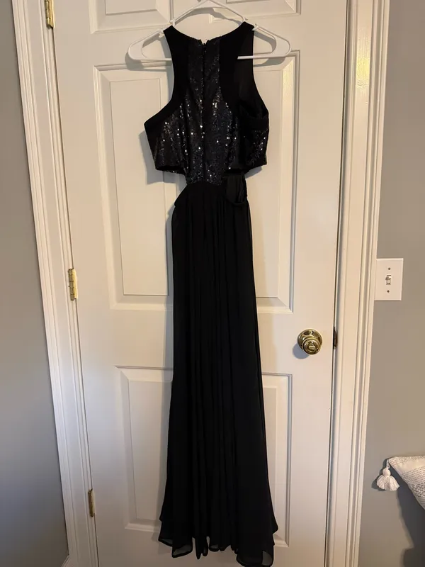 Lulu's Nothin' But Love Black Sequin Maxi Dress - Image 9