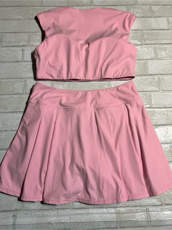 Women's Active Set Skorts and top light pink Size XL - Image 2