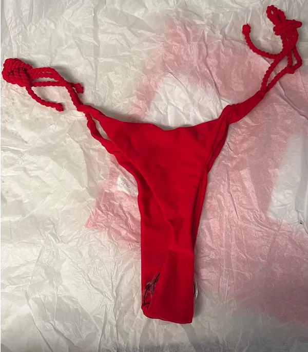 SIMS Swimwear Thong Bikini Set Red Size L - Image 4