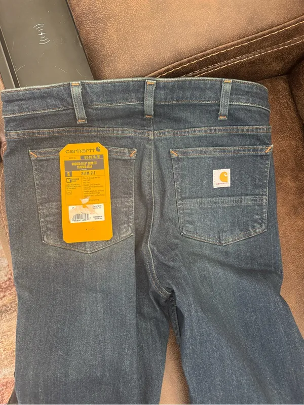Carhartt Women's Dark Blue Skinny Jeans - Image 4