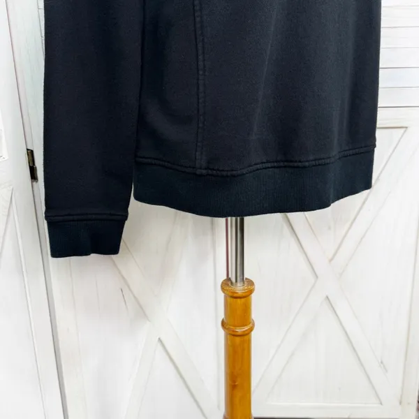 Vineyard Vines‎ Mock Neck Snap Pullover Sweatshirt Black Womens Medium - Image 6