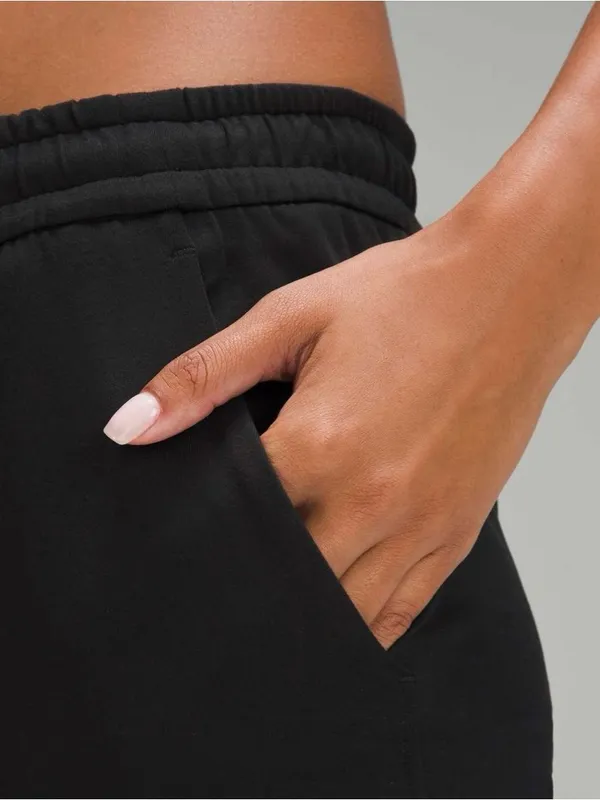 Lululemon Black‎ Mid-Rise Classic Fit Soft Jersey Joggers Size 4 Minimalist Fall - Image 2