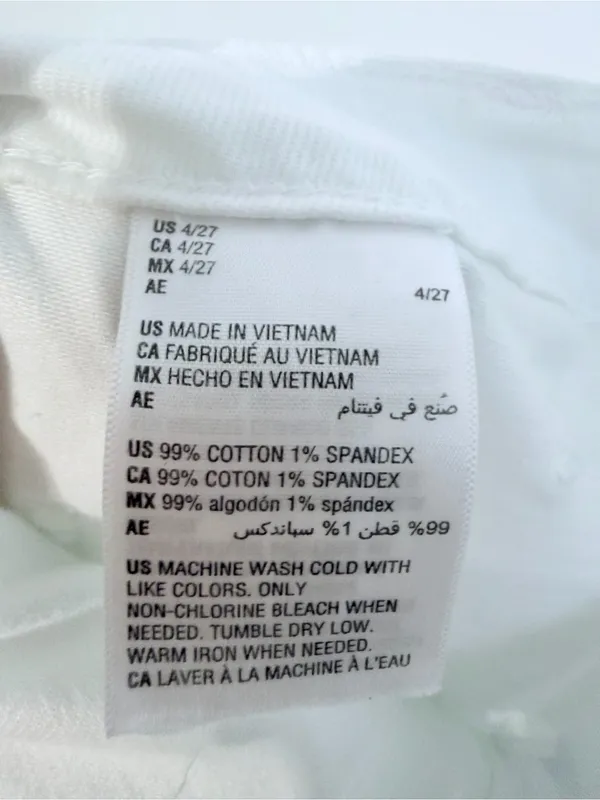ON 34th White Wide Leg Jeans – Size 4 – Full Length Denim Pants - Image 11
