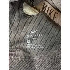 Nike Strappy Sports Bra Size M Black Gray - Image 4