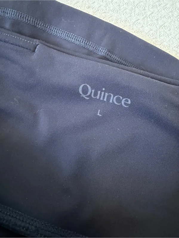 Quince Navy Boot-Cut Cropped Flare Yoga Pants Large Navy - Image 5