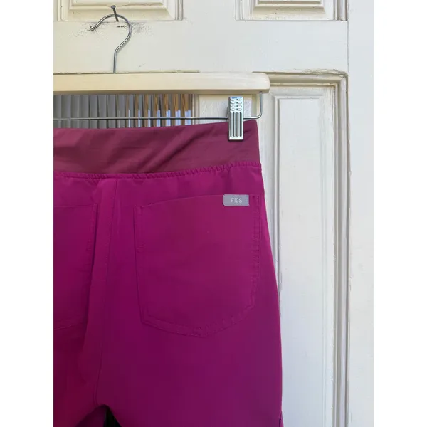 FIGS Women Dark Magenta‎ Zamora Scrub Jogger Pants PO 2191 Size XXS - Image 3
