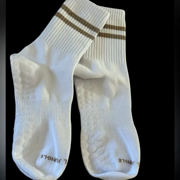 HIGH HEEL JUNGLE Metallic Retro Grip Crew Socks, NWOT - Image 8