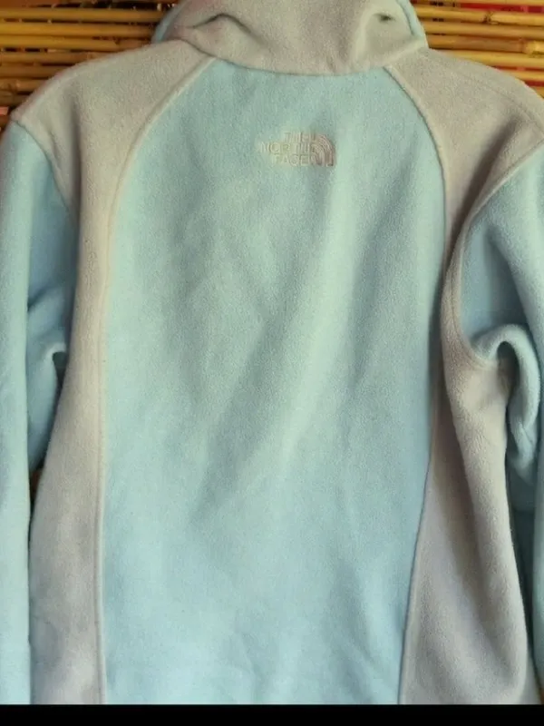 The North Face M Ice Blue Gray Fleece Jacket - Image 3