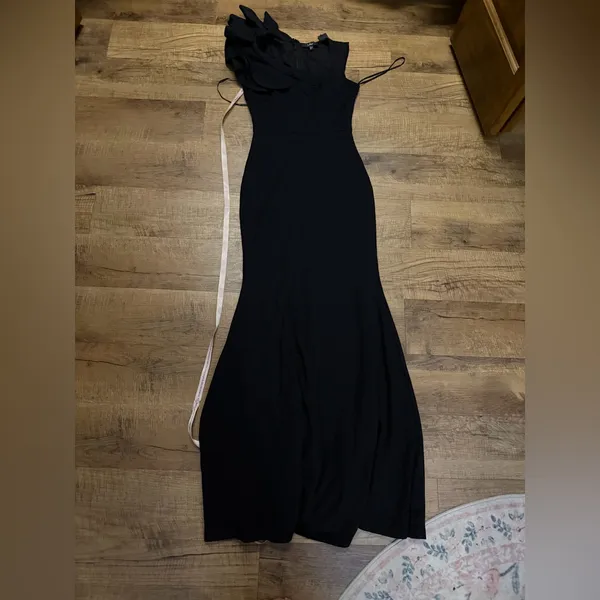 Lulus Lucette Black Sleeveless Ruffled Mermaid Maxi Dress - Image 5