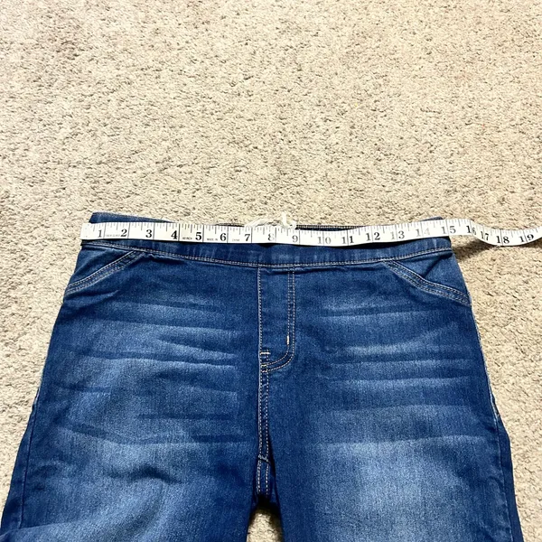 Altar'd‎ State Womens Dark Wash Pull On Flare Leg Jeans Size Medium Blue Denim - Image 4