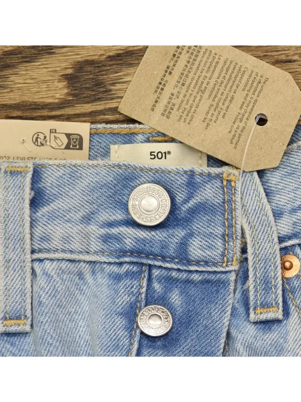 NWT Levi's Womens 501 Button Fly Jeans 94417268 County Fair Blue 26x30 - Image 10