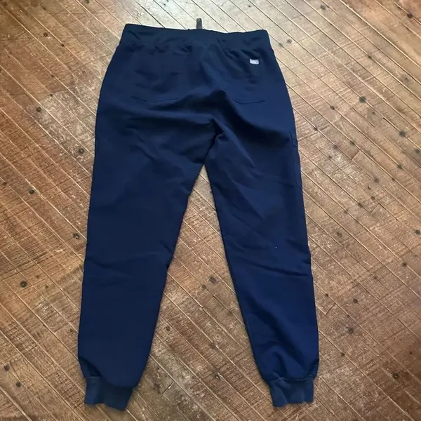 Figs navy blue M technical collection medical scrub pants - Image 4