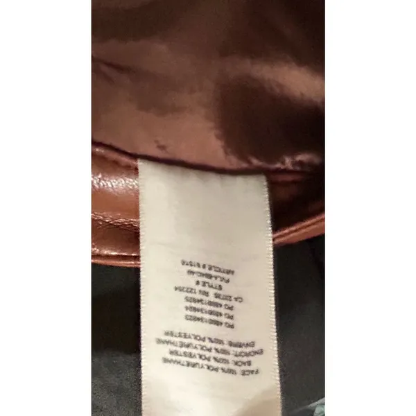 Aritzia‎ Wilfred The Melina Pant Mocha Vegan Leather High Rise Straight Leg Sz 0 - Image 6