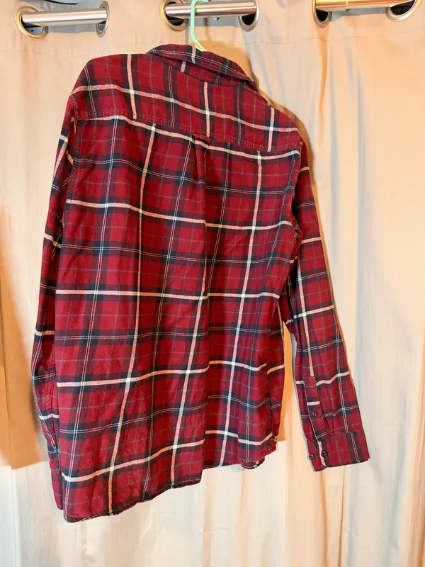 Roots Plaid Flannel Button Down Shirt - Image 2