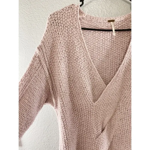 Free People Purple Coco V Neck Knit Sweater - Image 10