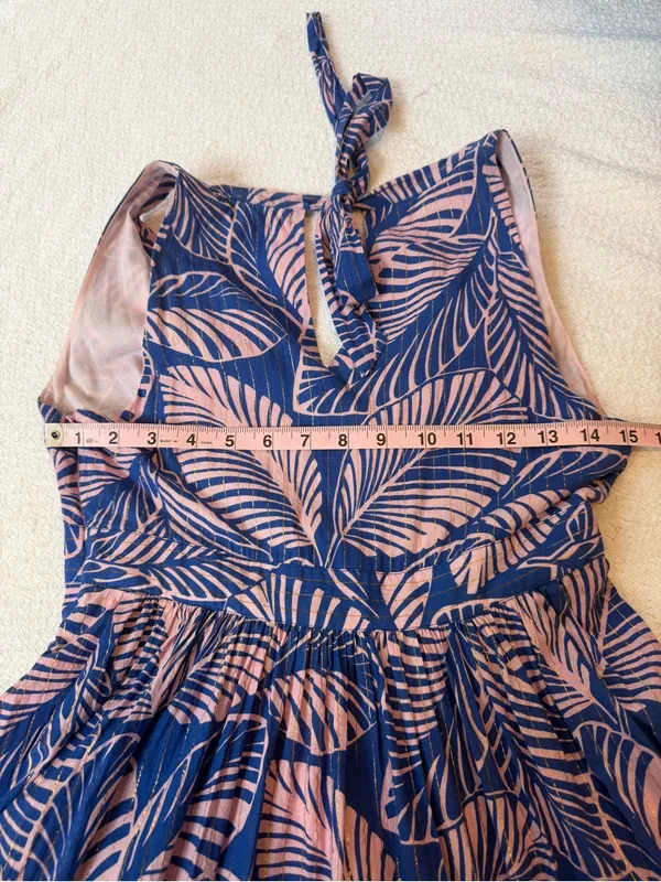 Boden Serena Cotton Tie Maxi Dress Multi Tropical Print Parrot - Image 6