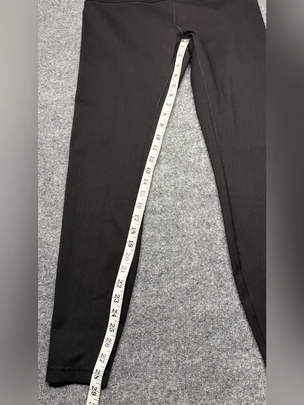 lululemon athletica Black Ribbed High-Rise Leggings - Image 5