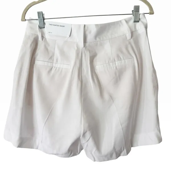 NWT Ann Taylor The Pleated Shorts White Size 2 - Image 2