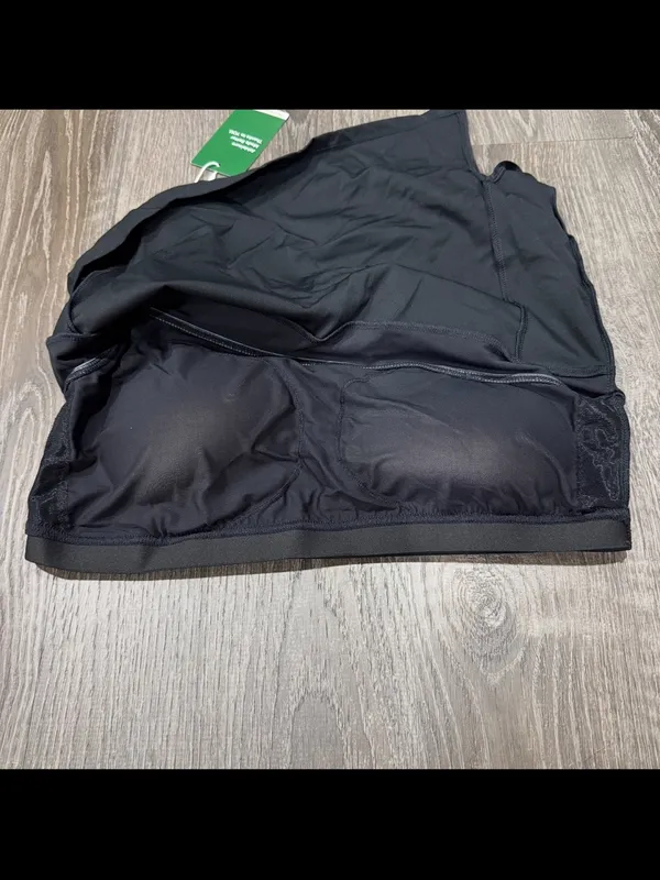 NWT Halara Black Asymmetrical Swim Top - Image 6