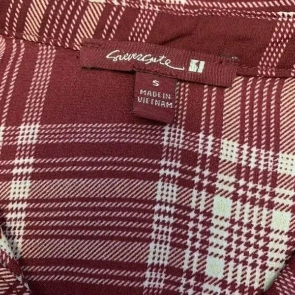 Plaid Top Red - Image 2