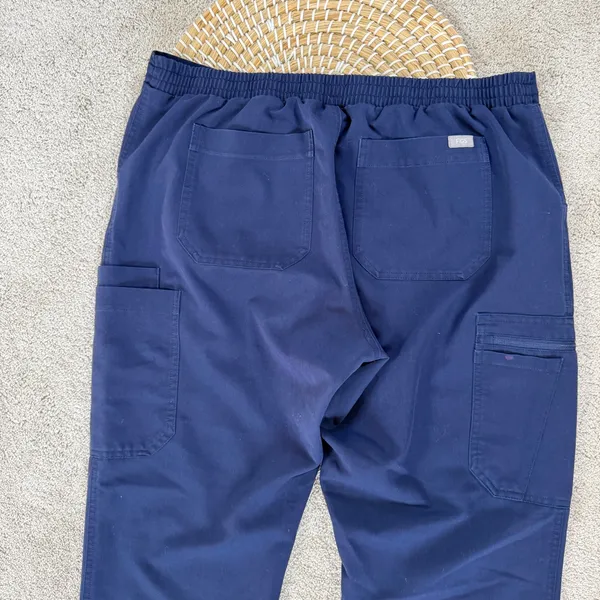 Figs Women’s High Waisted Yola Skinny Scrub Pants Pull On in Navy L - Image 6