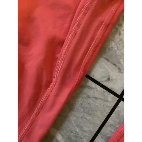 Lululemon Wunder Under High-Rise Leggings Size 8 Coral Pink LW5CTTS - Image 6