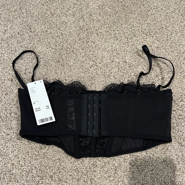DONATE SALE NWT Out From Under Modern Love Ribcage Corset NWT Size M - Black - Image 3