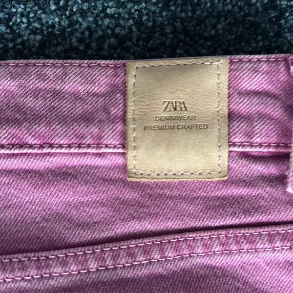 ZARA Women Pink/Raspberry Denim Jeans - Image 9