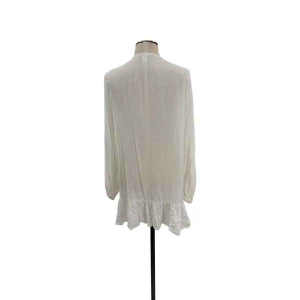 Eberjey Summer of Love Elba‎ Cover Up Dress White Crochet Tunic Size Large - Image 9