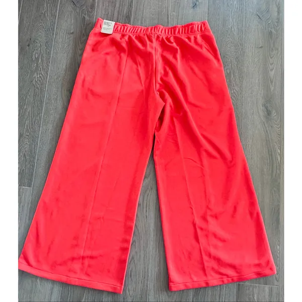 Nike Sportswear Mid-Rise Wide Leg Track Pants Picante Red Orange Women XL Baggy - Image 11