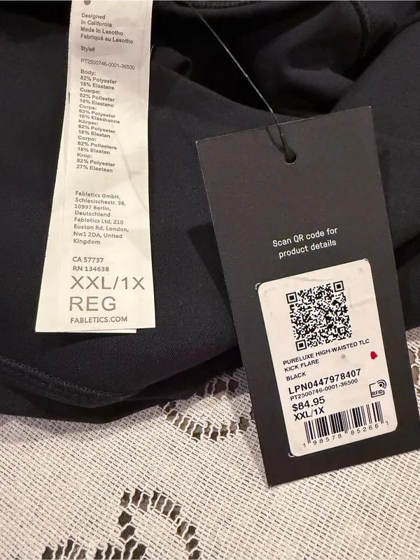 Fabletics Black High-Waist Flare Yoga Pants - Image 4
