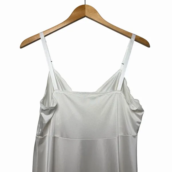 Vintage Ivory Lace Satin Slip Dress Size 36 Coquette‎ Romantic Bridal Lingerie - Image 6