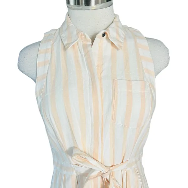 Anthropologie Billie Shirtdress Striped Size 6 - Image 4