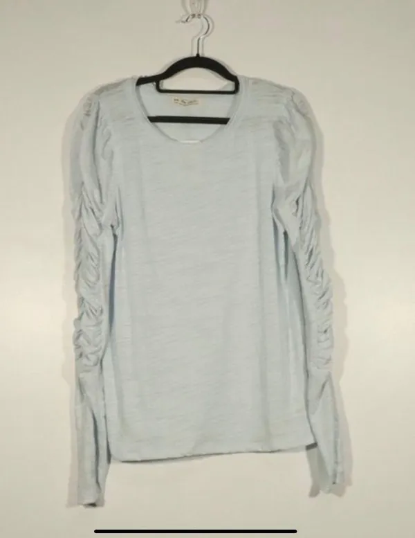 Free People X Revolve NWT Natasha Top In Denim Size Medium - Image 5