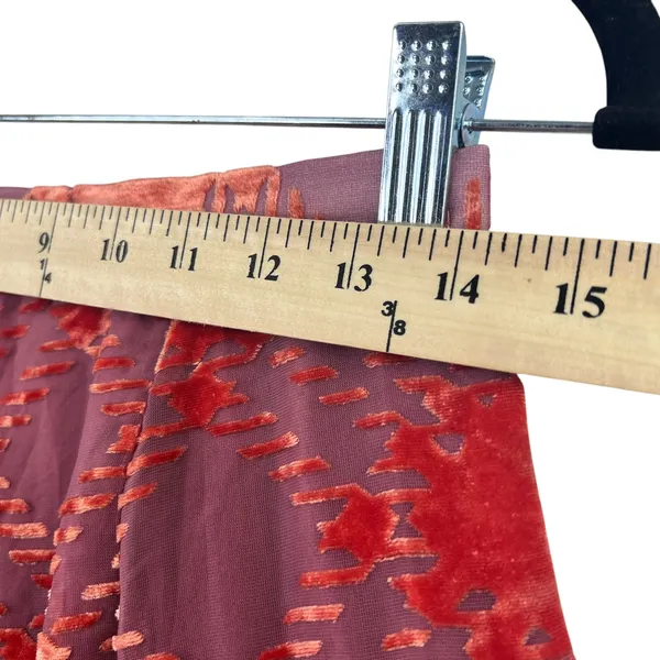 Y2K Urban Outfitters Vera Crushed Velvet Mini‎ Skirt Size S Tiered A-Line Flowy - Image 10