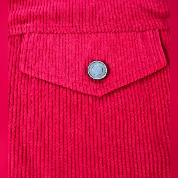 SheIn Curve | ladies plus size corduroy shacket. Size: 4XL - Image 7