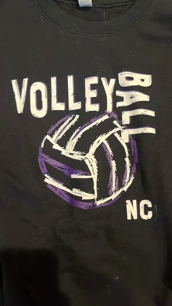 North Central Volleyball Crew Neck Black Size XL - Image 2