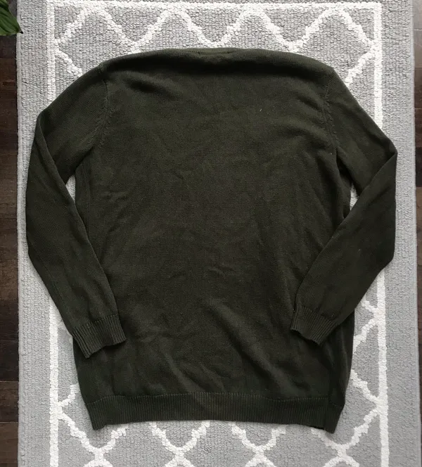Forever21 Dark Green Long Cardigan Sweater Top - Image 4