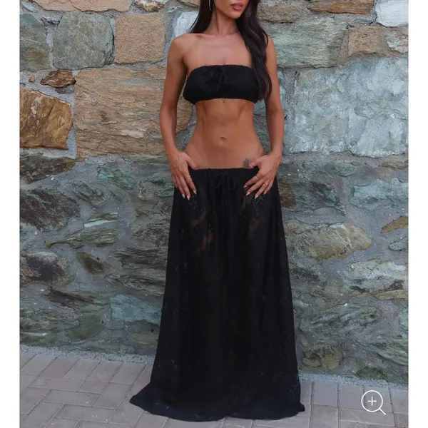 Outcast Maxi Skirt Soren Size M Black - Image 5