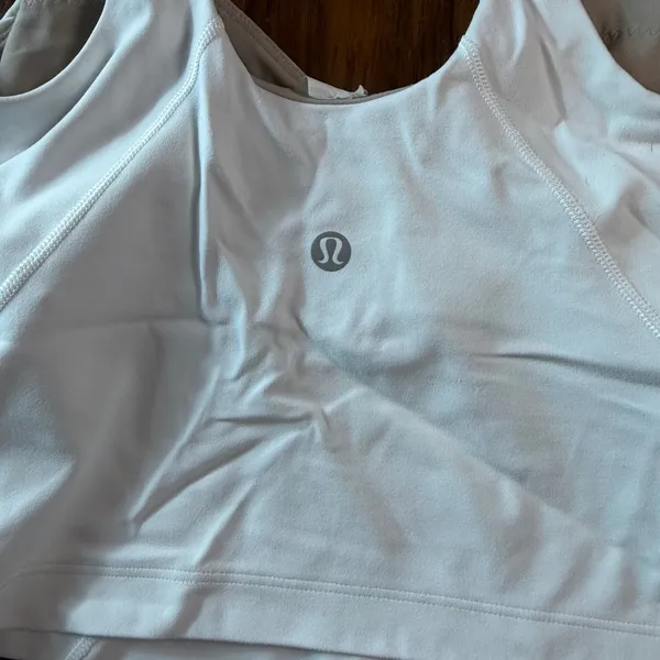 Lululemon Auburn Tigers Align Tank Top White Size 0 Nulu Cropped Bra LW1DUDS - Image 5